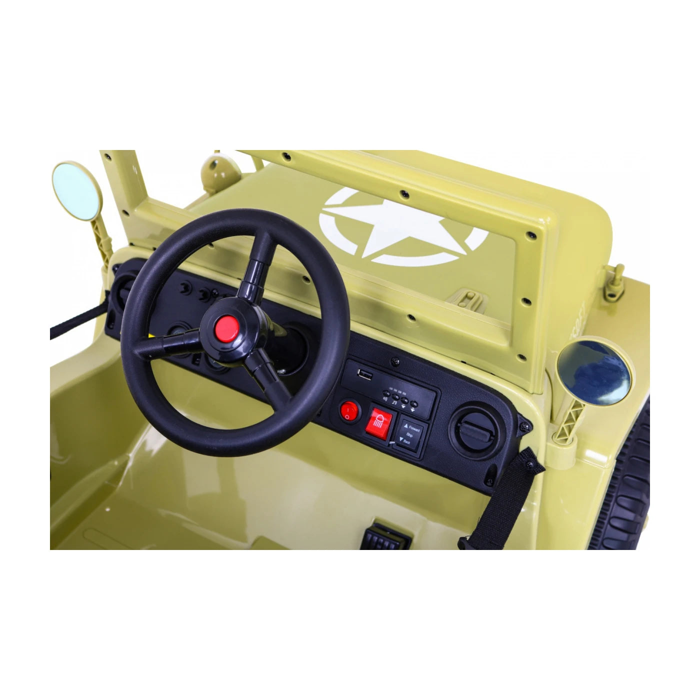 JEEP RETRO MILITARY SAND 12v