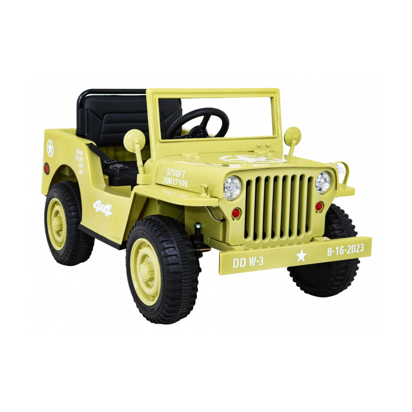 JEEP RETRO MILITARY SAND 12v