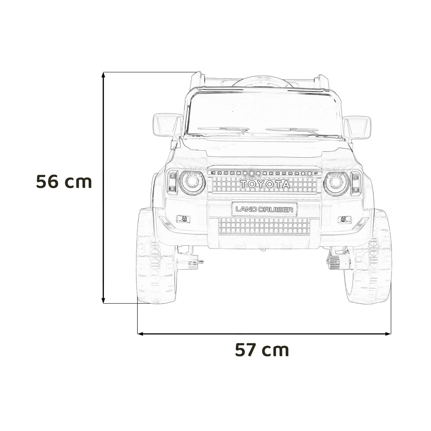 TOYOTA LAND CRUISER PRADO RED 12V