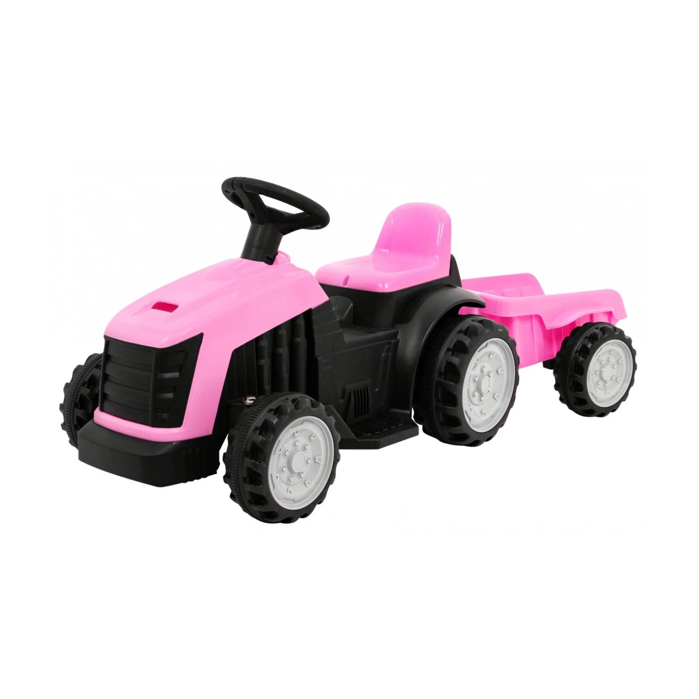 TRACTOR CON REMOLQUE PINK 6v