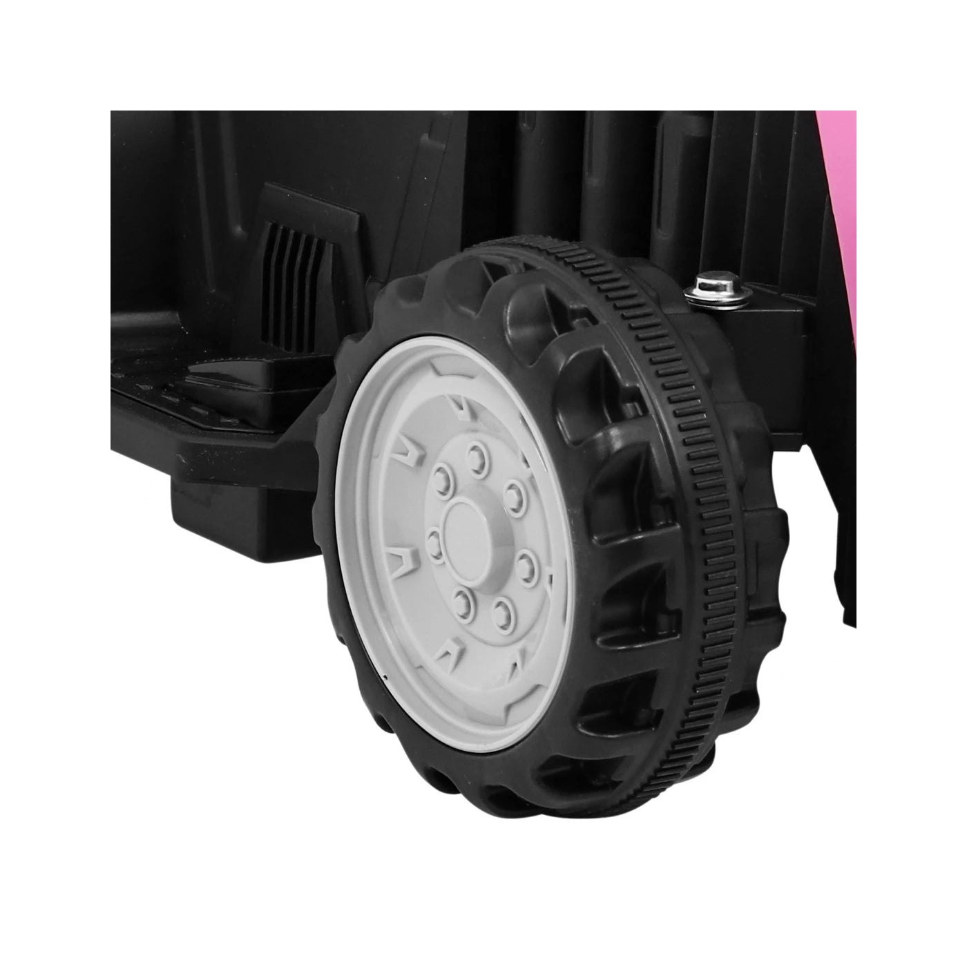TRACTOR CON REMOLQUE PINK 6v