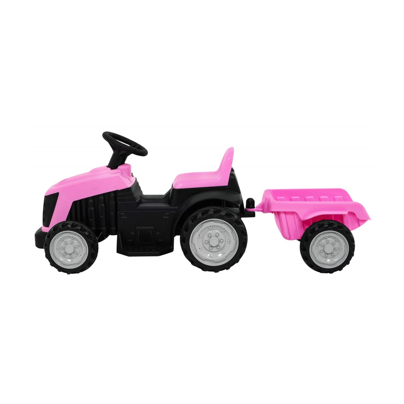 TRACTOR CON REMOLQUE PINK 6v