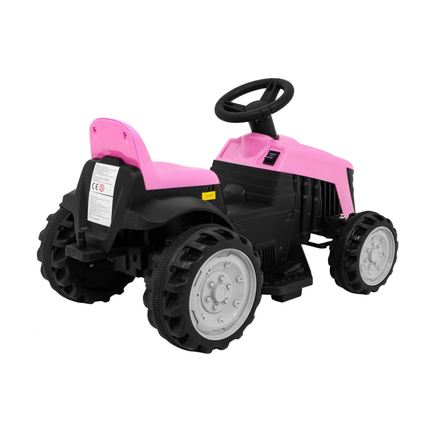 TRACTOR CON REMOLQUE PINK 6v