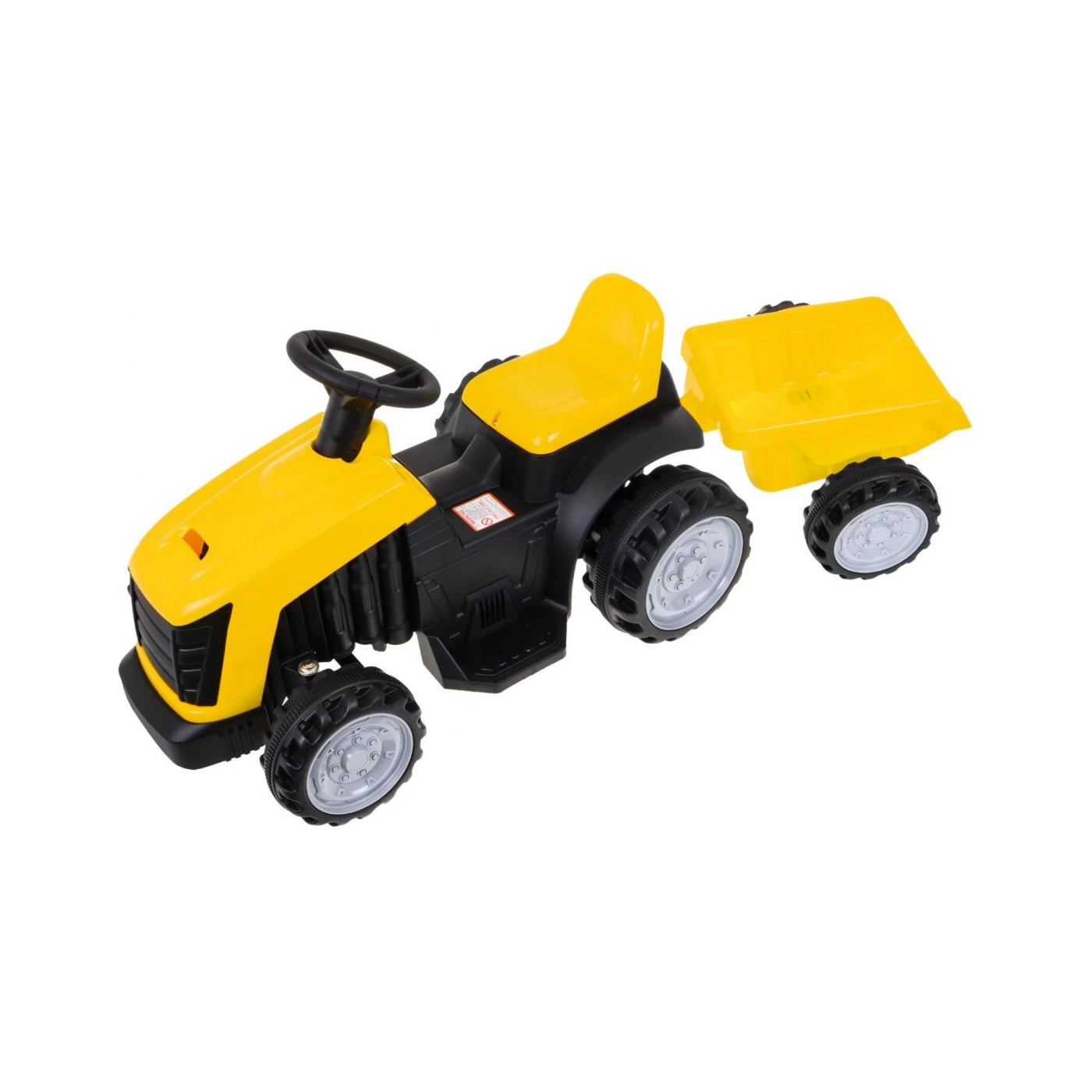 TRACTOR CON REMOLQUE YELLOW 6v
