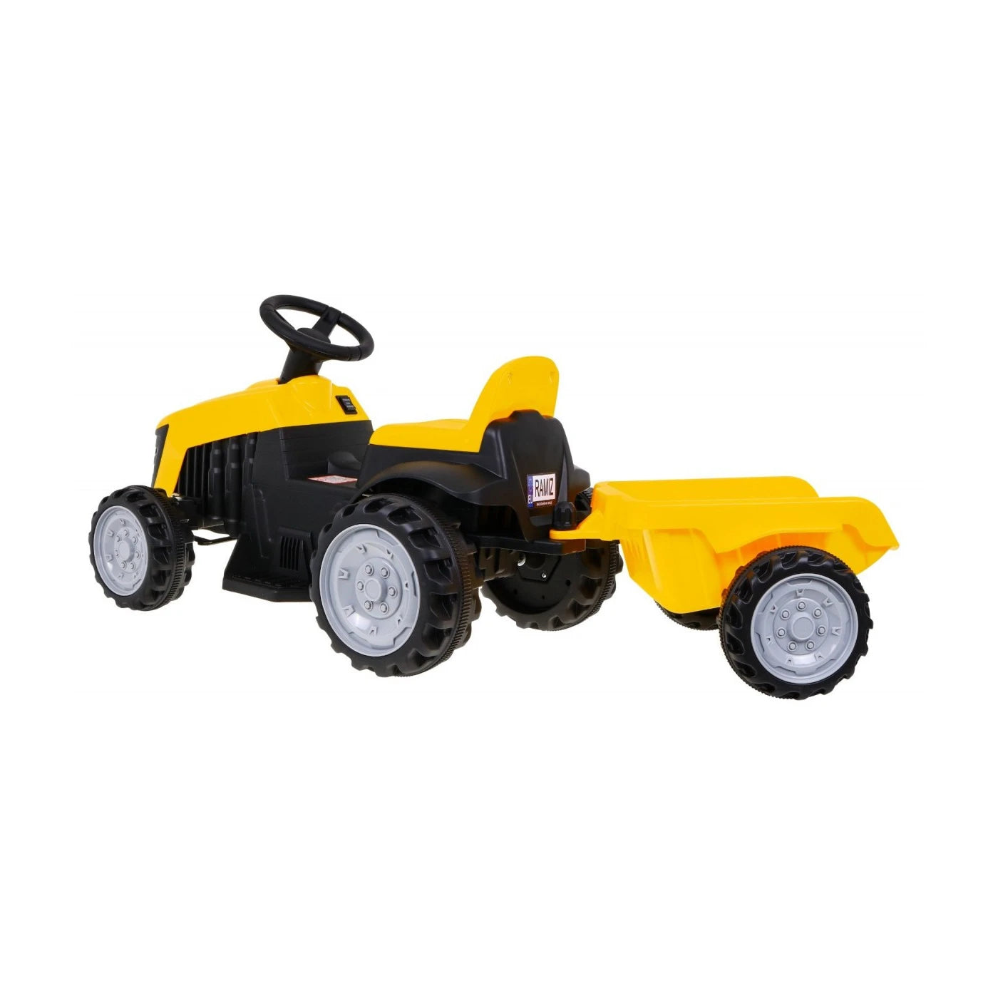 TRACTOR CON REMOLQUE YELLOW 6v