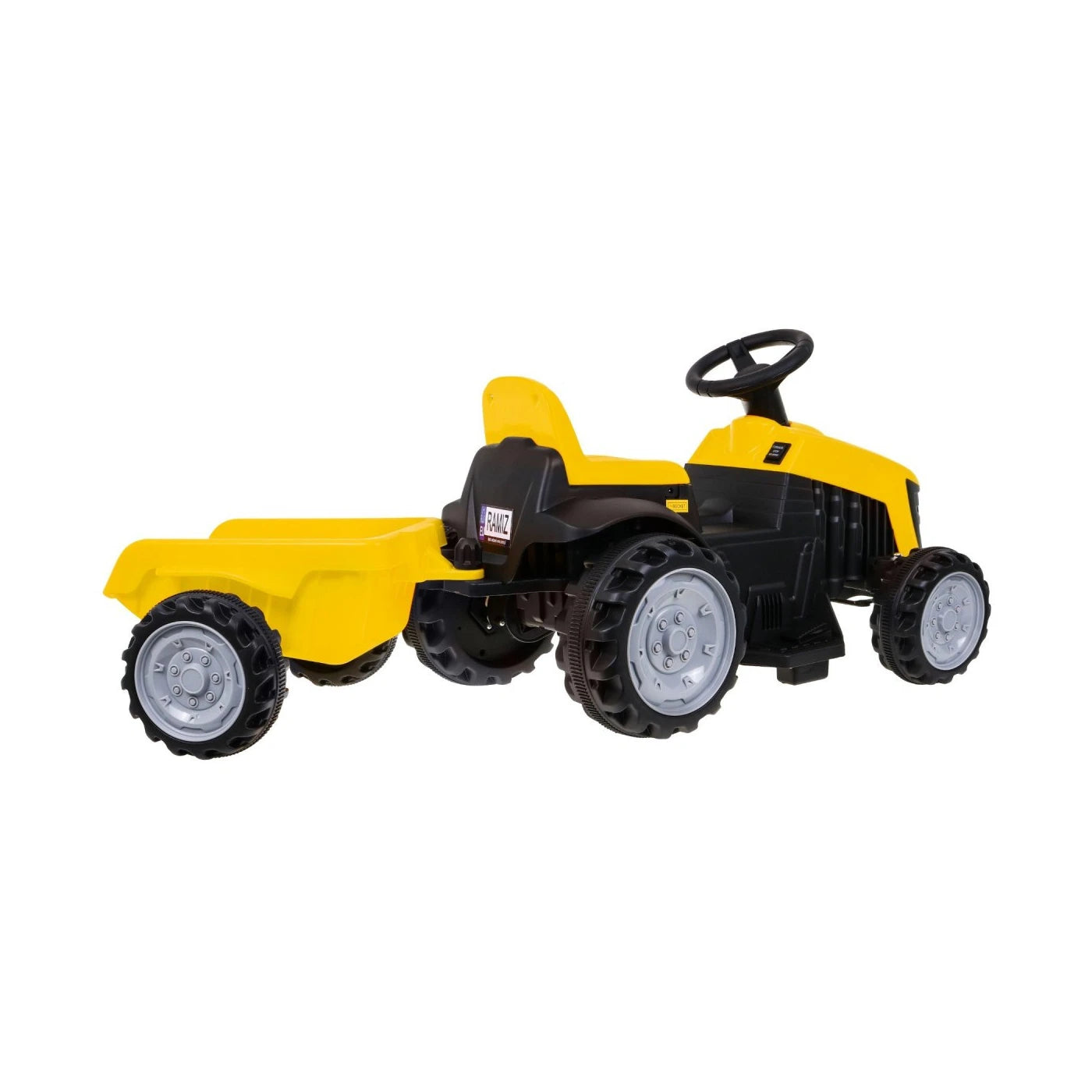 TRACTOR CON REMOLQUE YELLOW 6v
