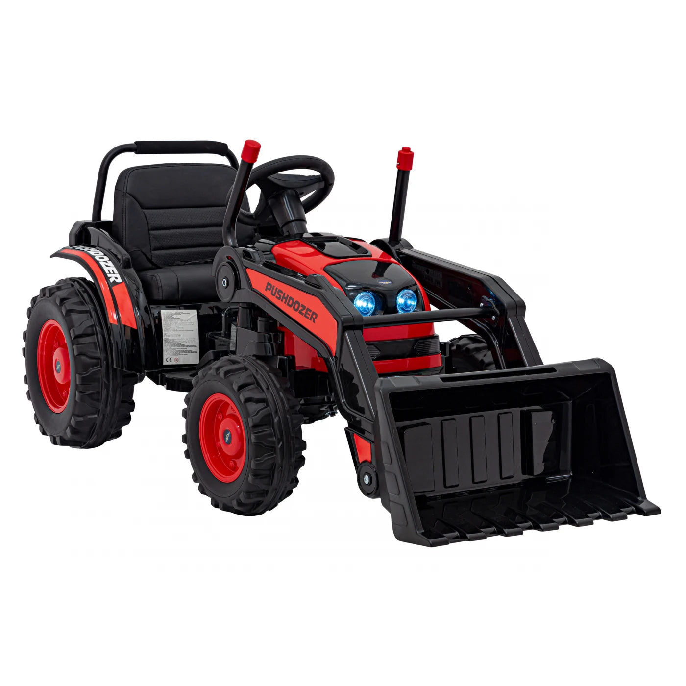 TRACTOR EXCAVATOR RED 12v
