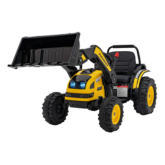 TRACTOR EXCAVATOR YELLOW 12v