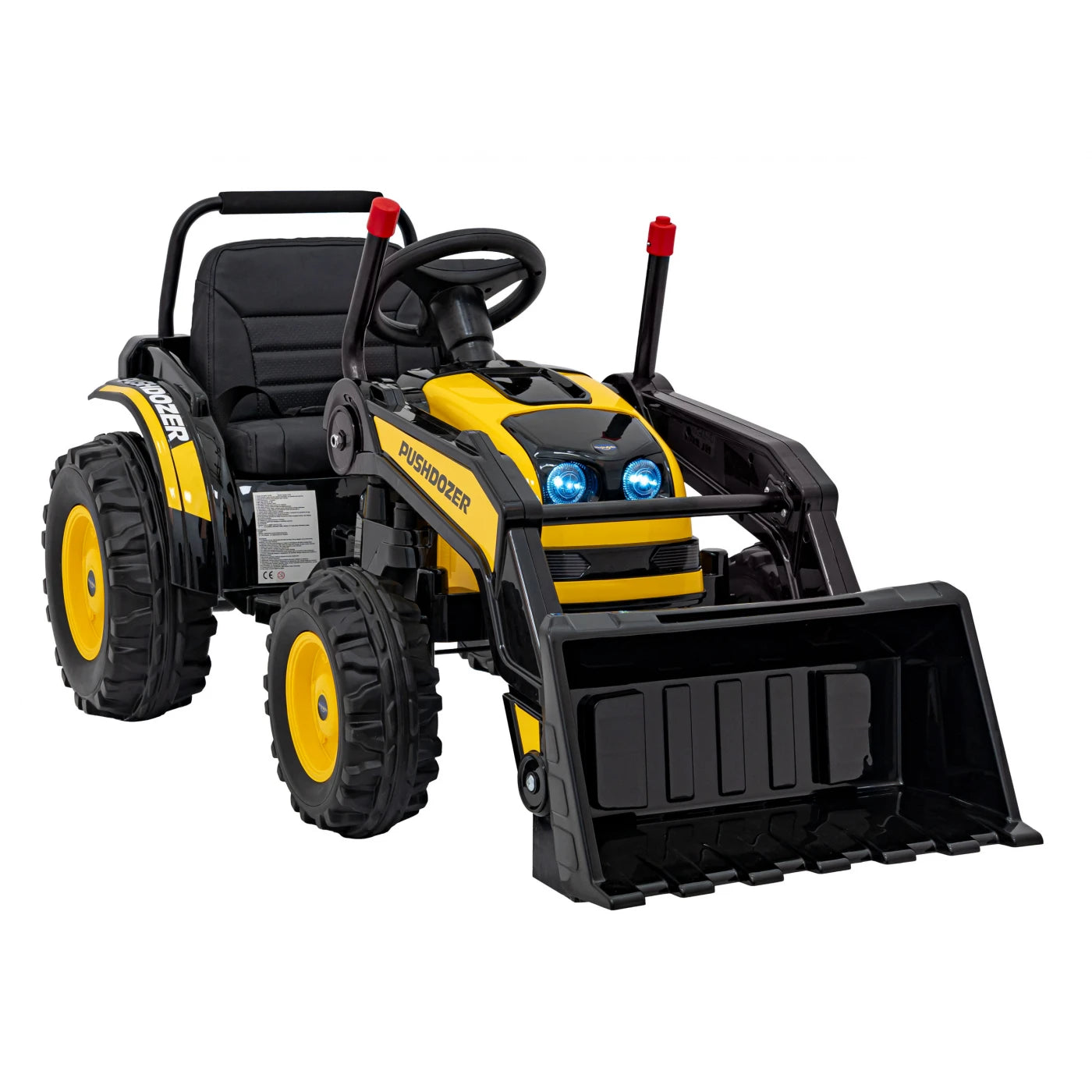 TRACTOR EXCAVATOR YELLOW 12v
