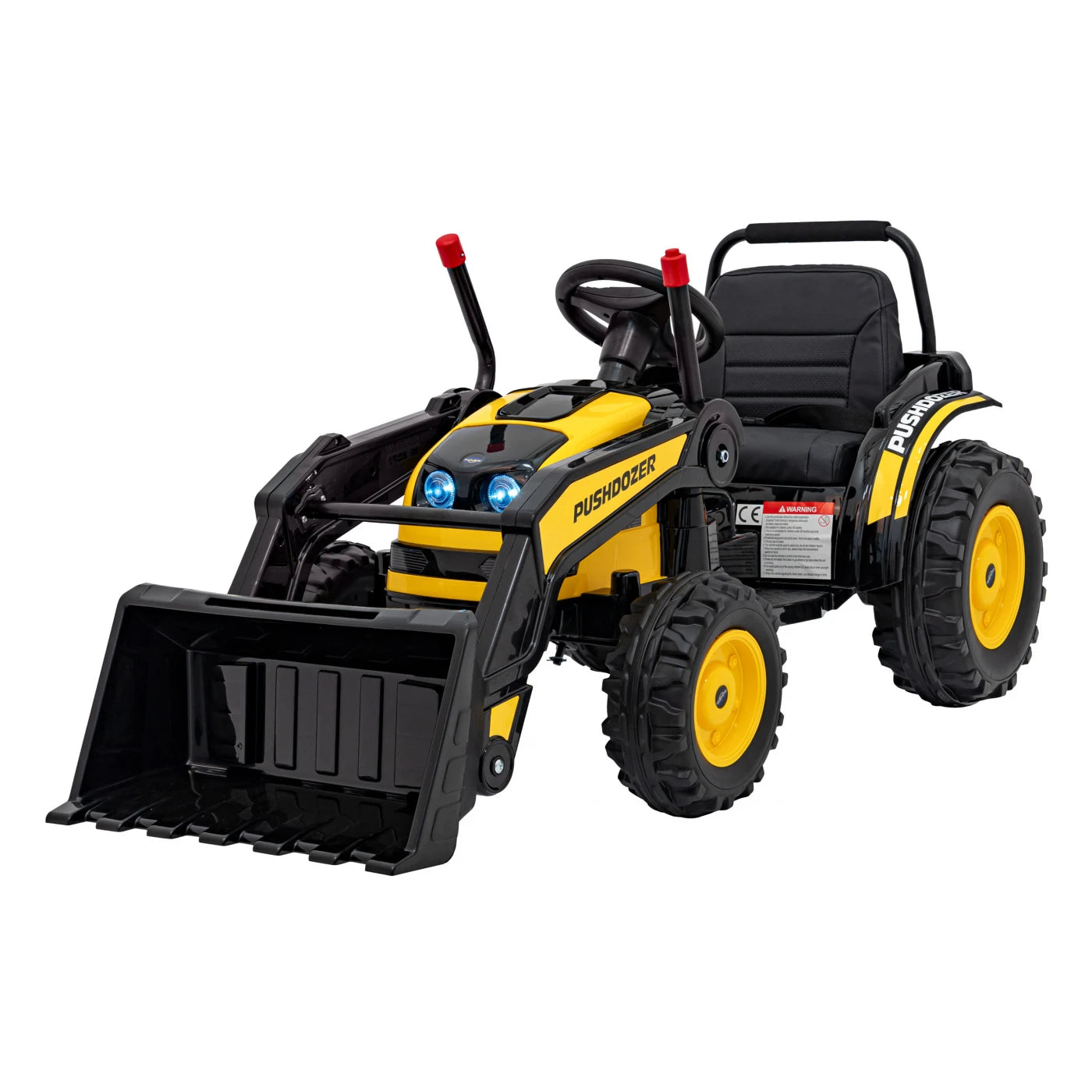 TRACTOR EXCAVATOR YELLOW 12v