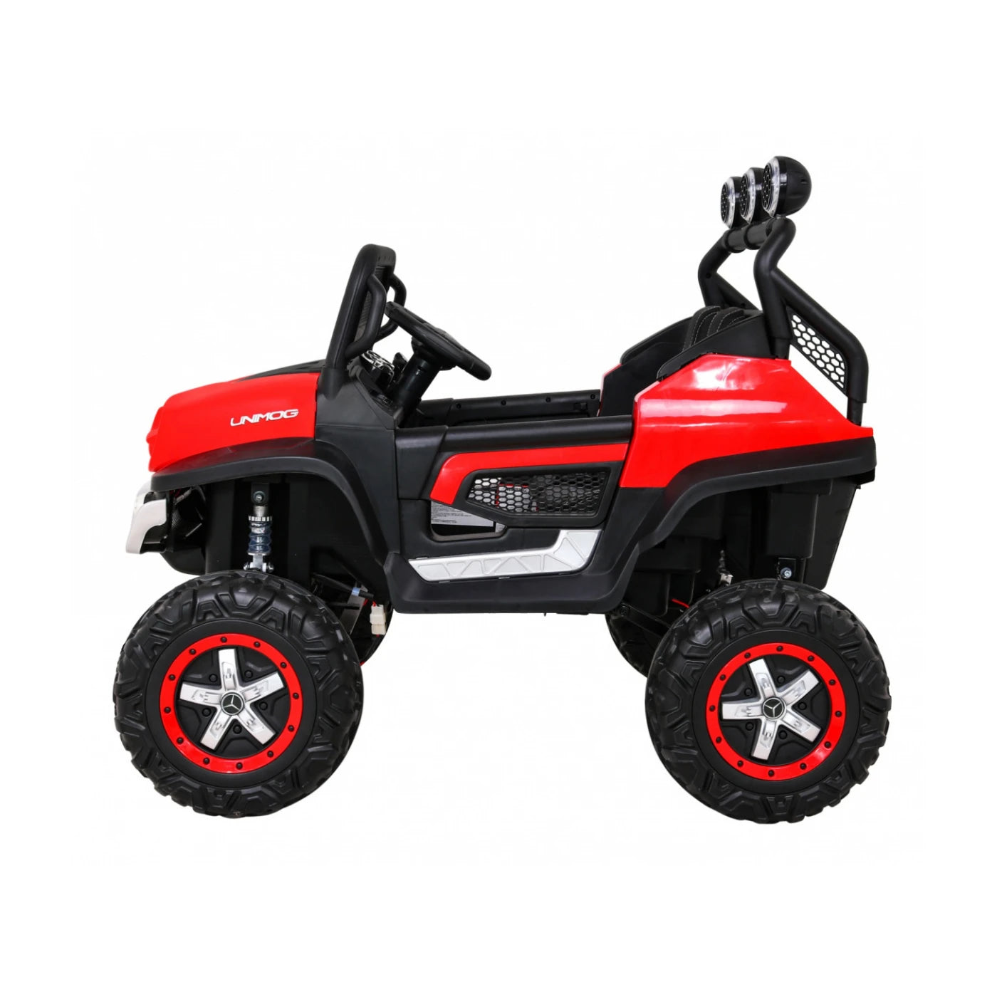 MERCEDES UNIMOG 4x4 RED 12v