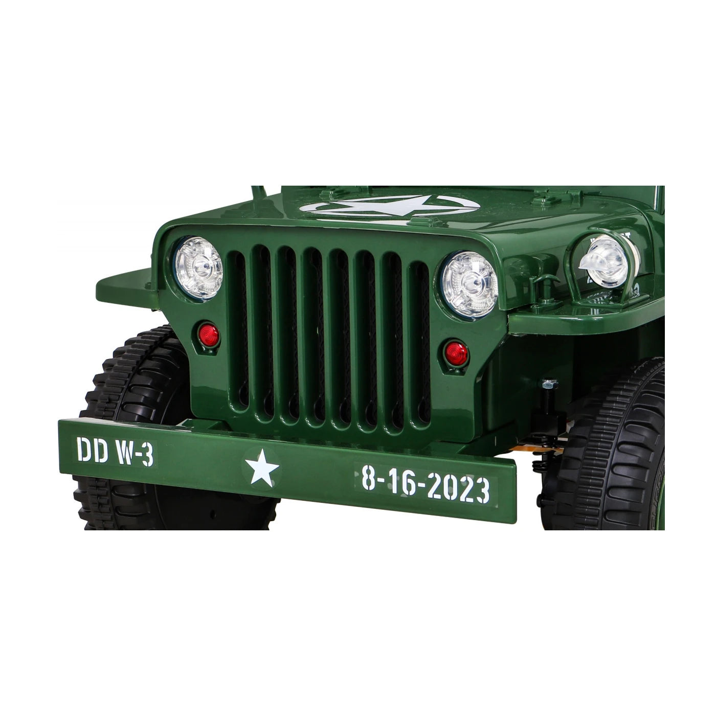 A JEEP RETRO MILITARY GREEN 12v