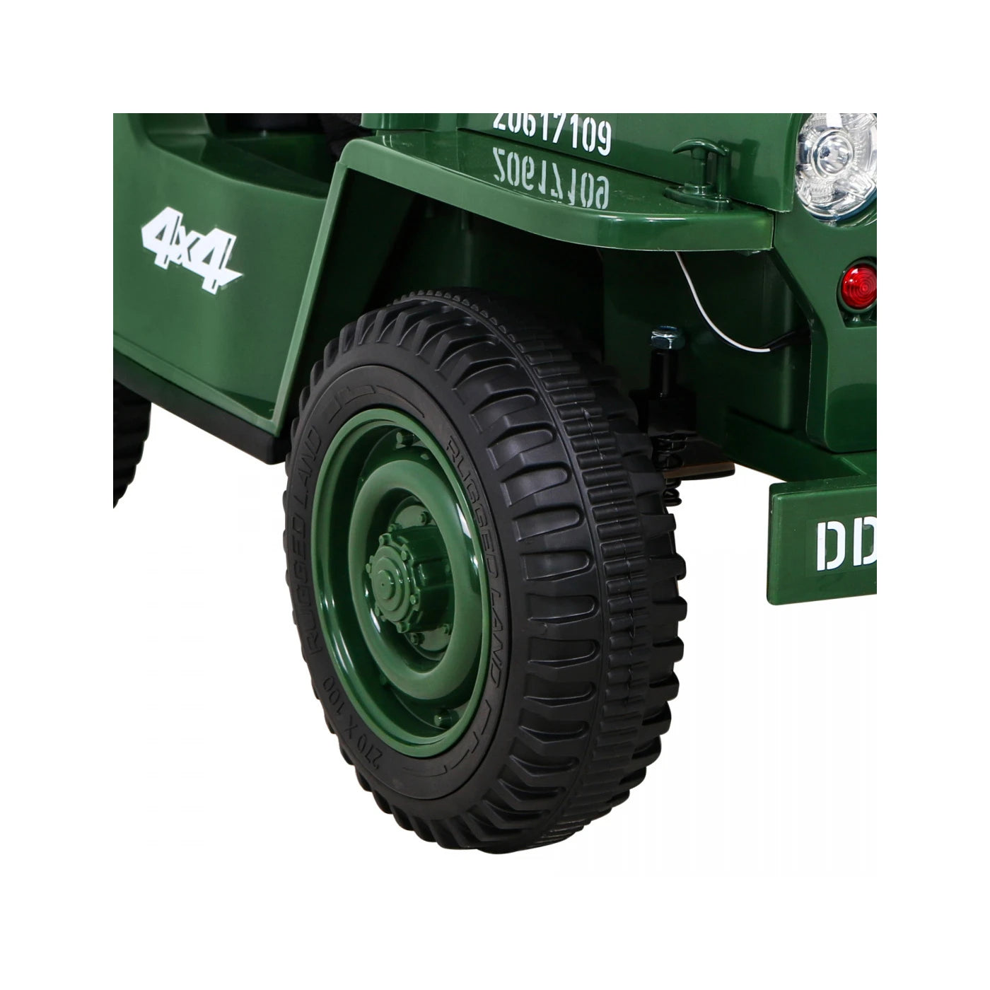 A JEEP RETRO MILITARY GREEN 12v