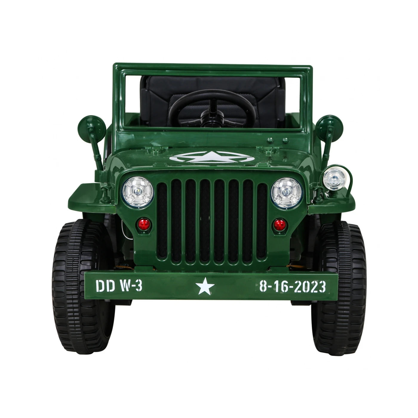 A JEEP RETRO MILITARY GREEN 12v