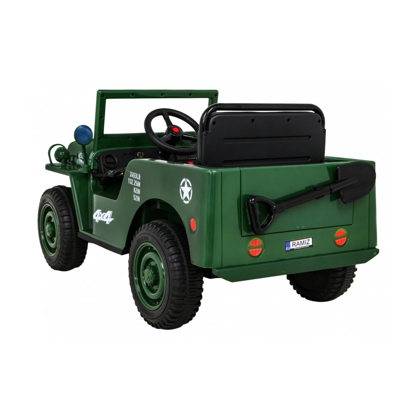 A JEEP RETRO MILITARY GREEN 12v
