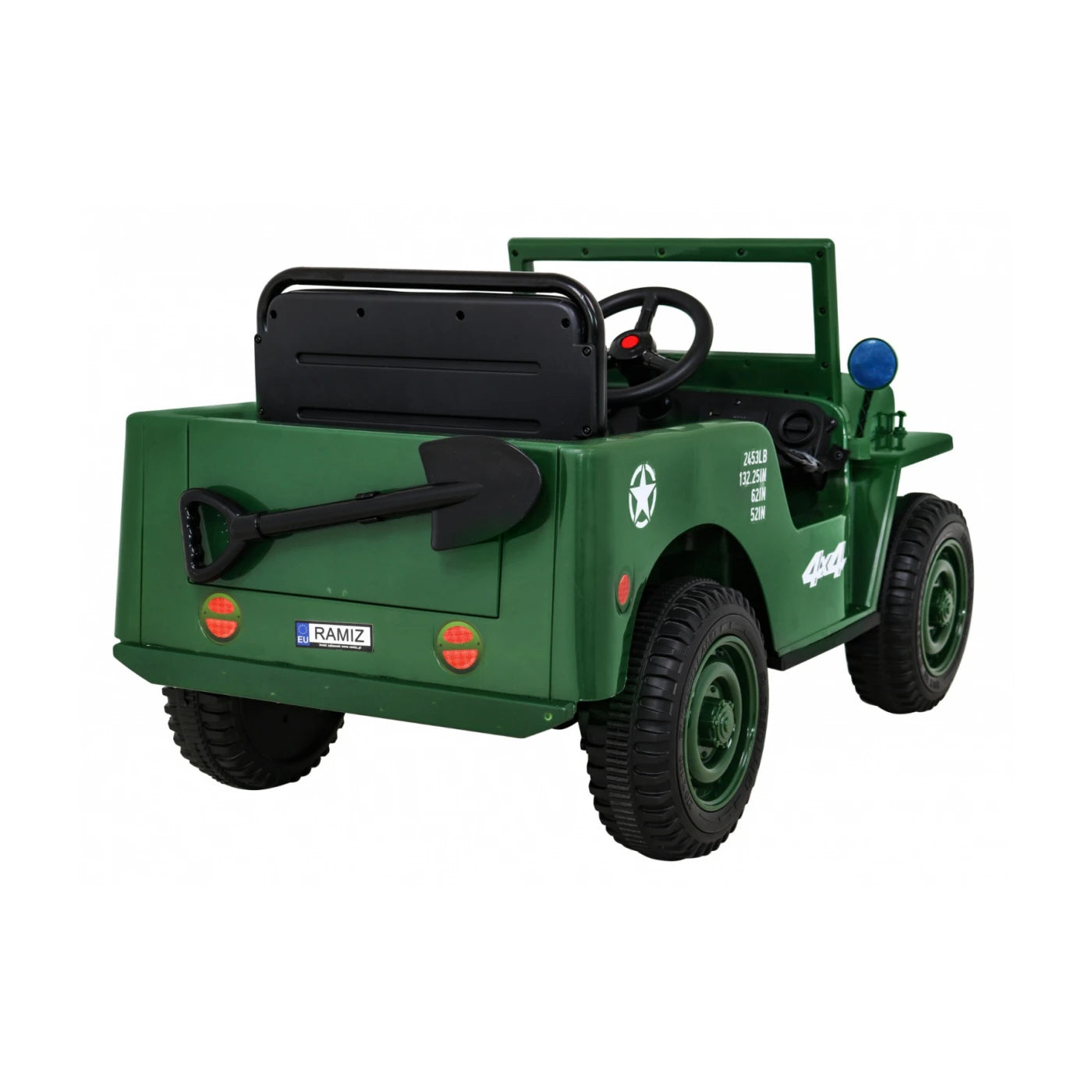 A JEEP RETRO MILITARY GREEN 12v