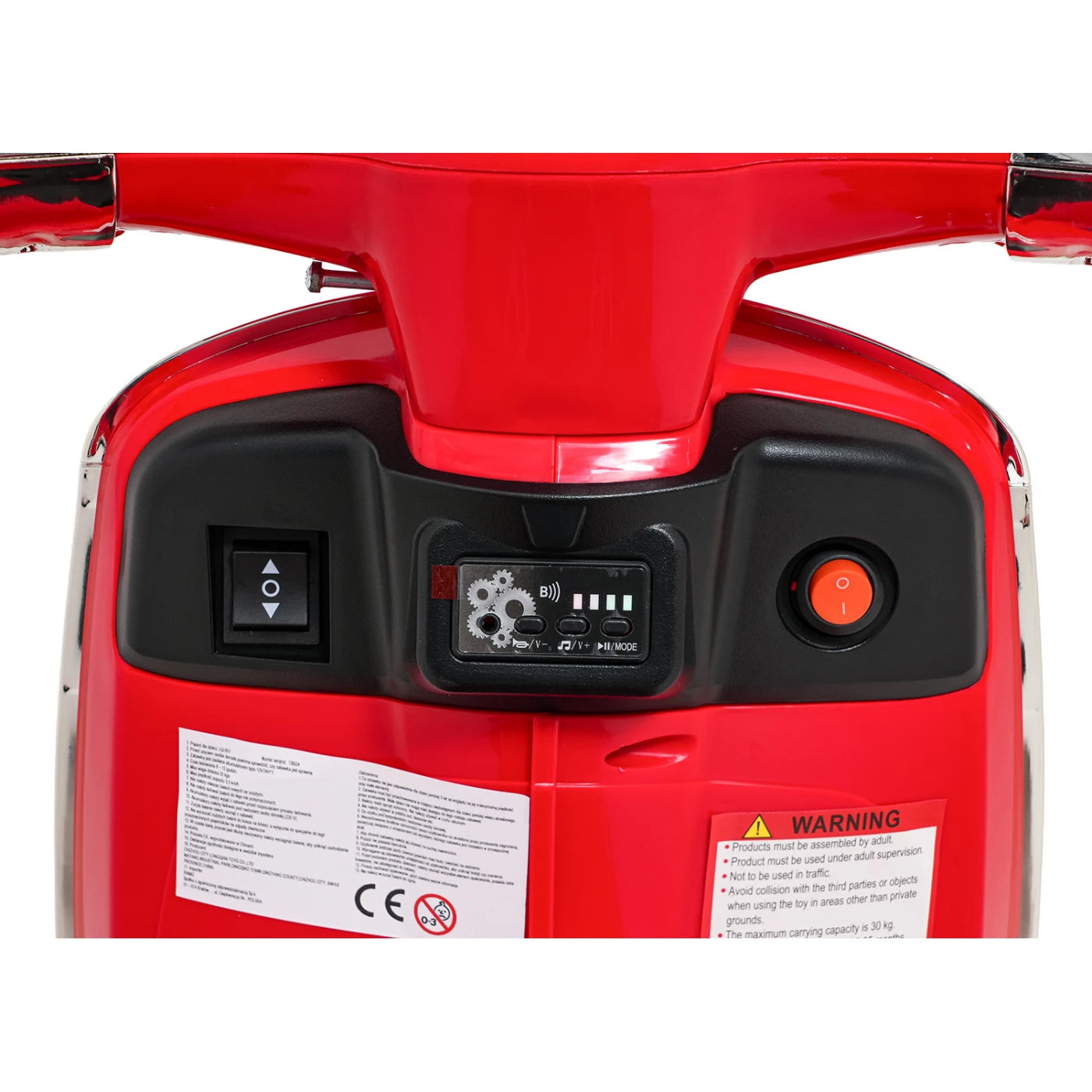 SCOOTER VESPA ROMA RED 12v