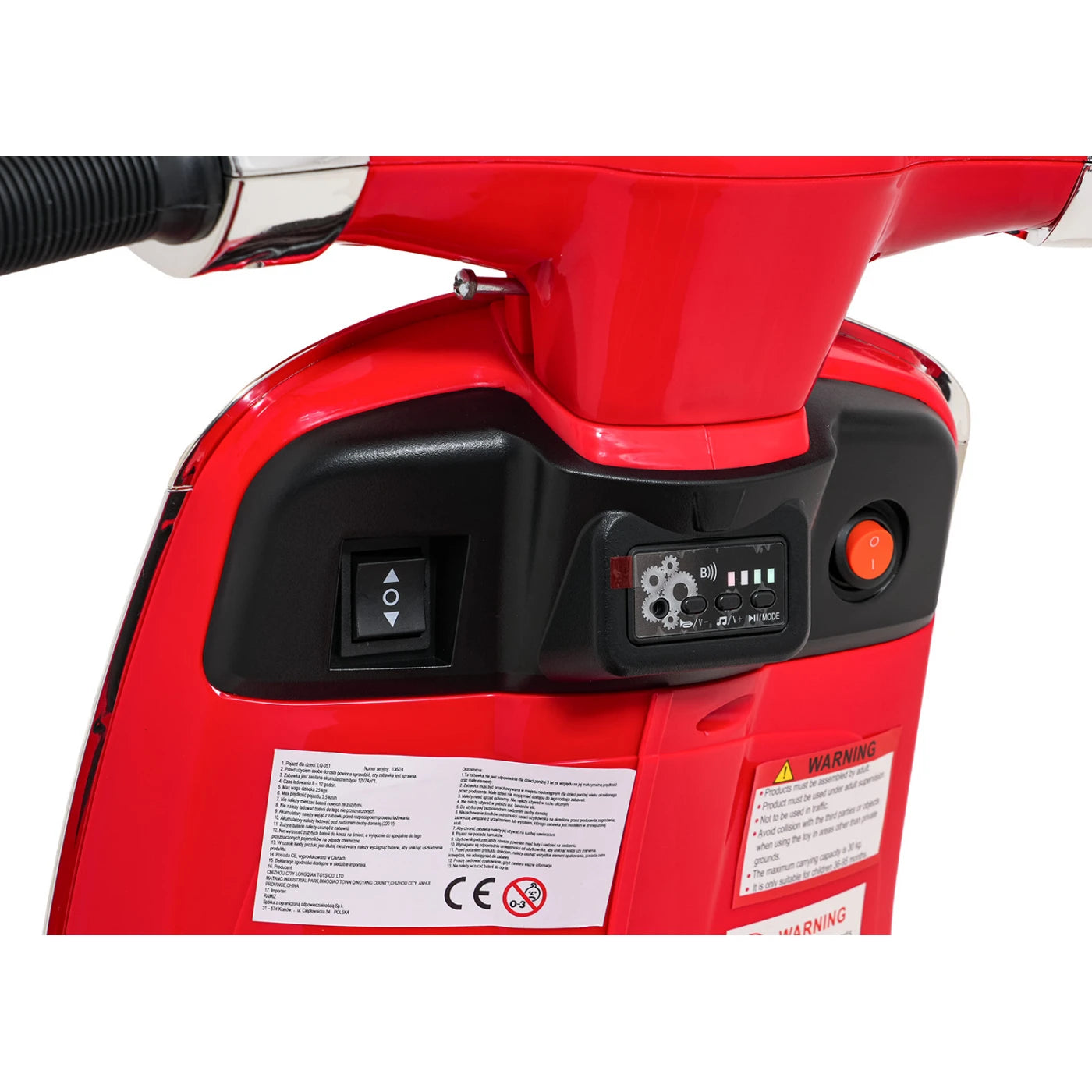 SCOOTER VESPA ROMA RED 12v