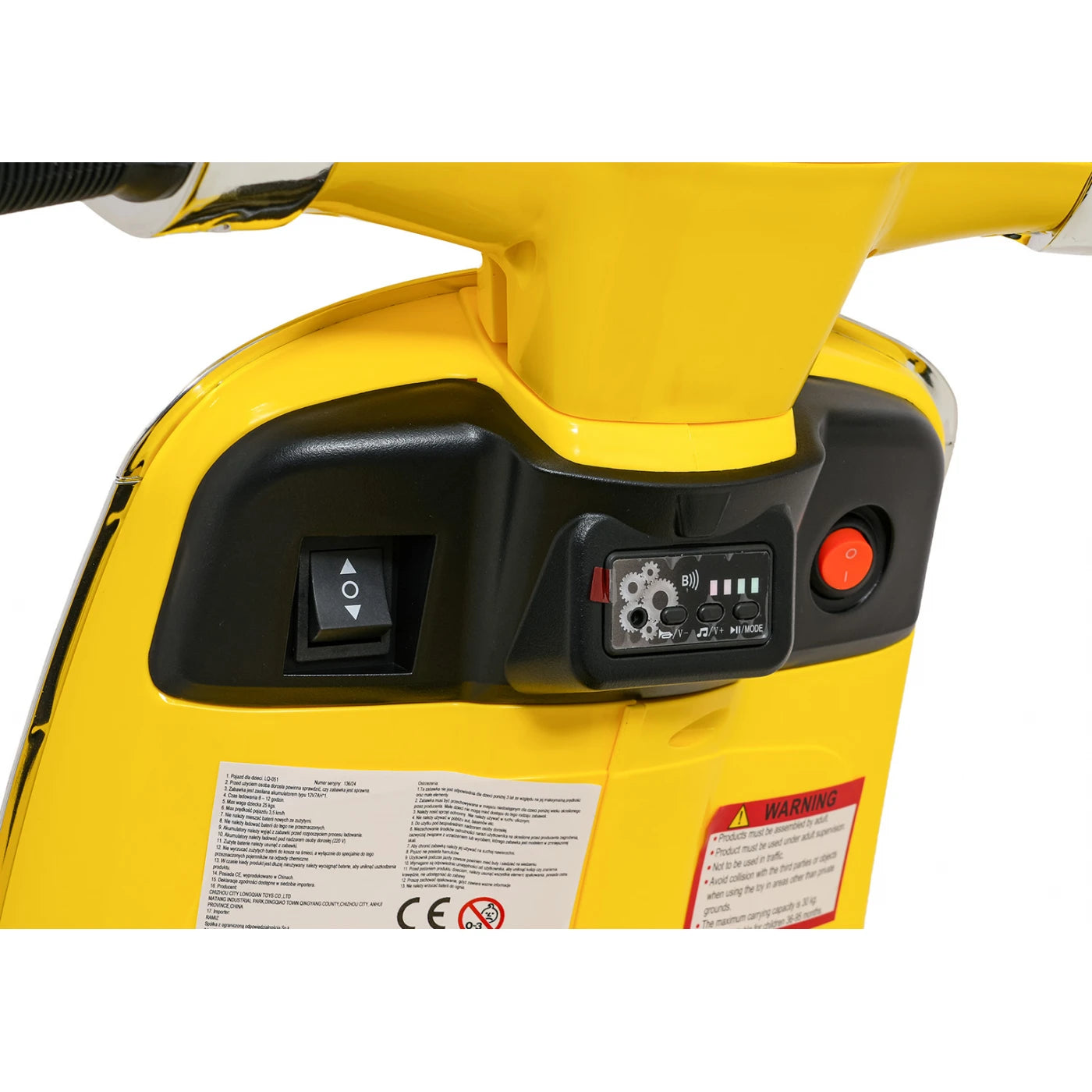 SCOOTER VESPA ROMA YELLOW 12v