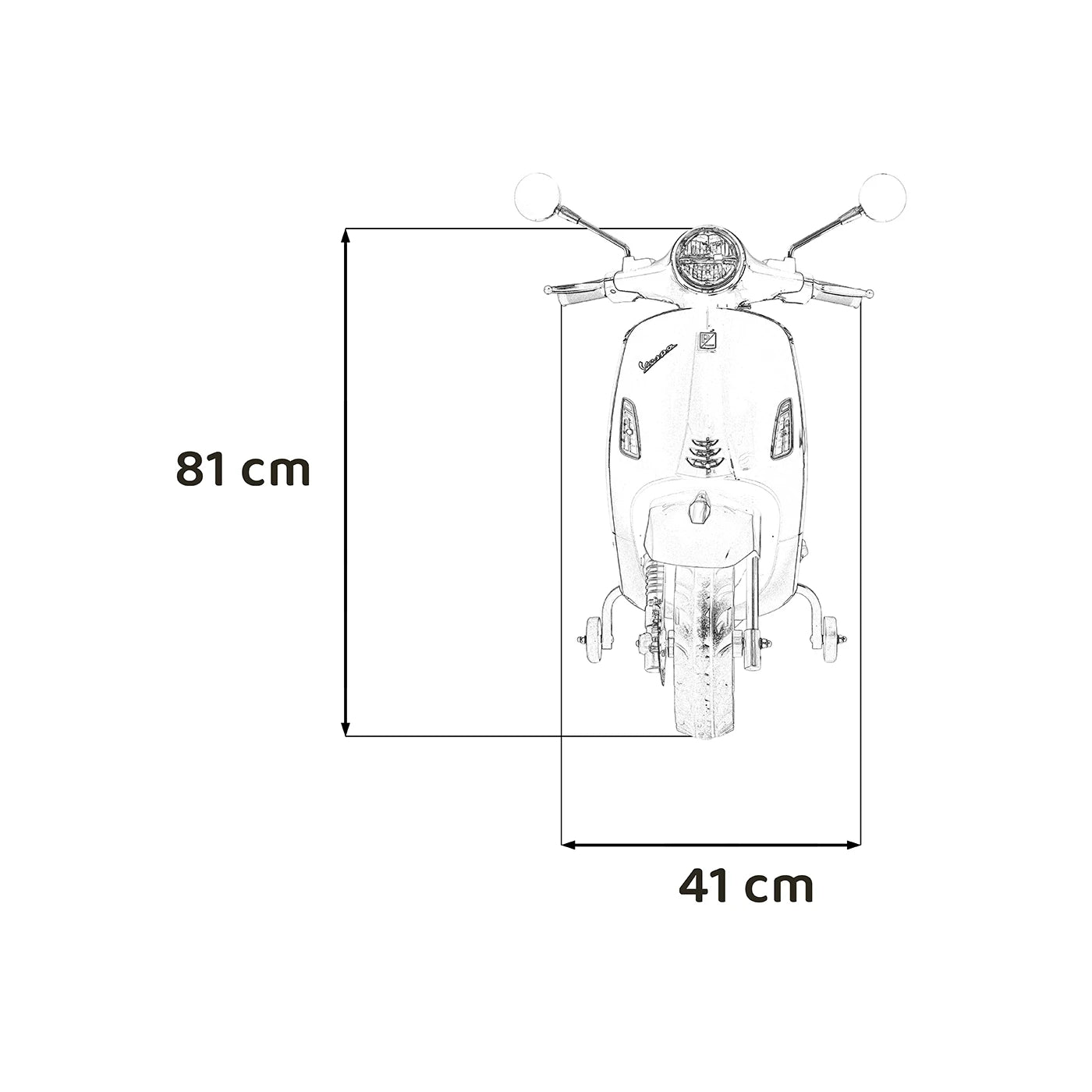 SCOOTER VESPA ROMA GREEN 12v